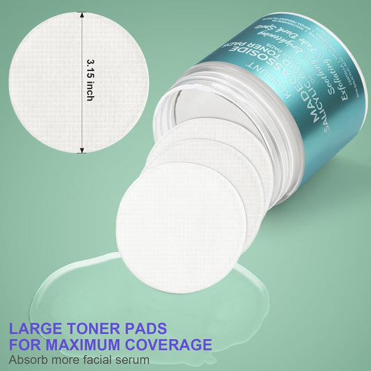 Madecassoside Toner Pads, Mild Exfoliating Pads, Calming Face Pad -Centella, Niacinamide, BHA Salicylic Acid for Soothe, Blemishes, Uneven Skin Tone, Dark Spots, Daily Skincare 125 Pad Christmas Gifts
