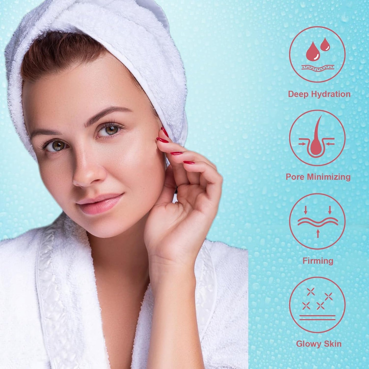 Deep Collagen Face Mask Overnight, Bio- Collagen Mask Real Deep Mask, Hydrating Hydrogel Masks with Low Molecular Collagen for Firming, Elasticity, Pore Minimizing 40g x 5ea Christmas Gifts