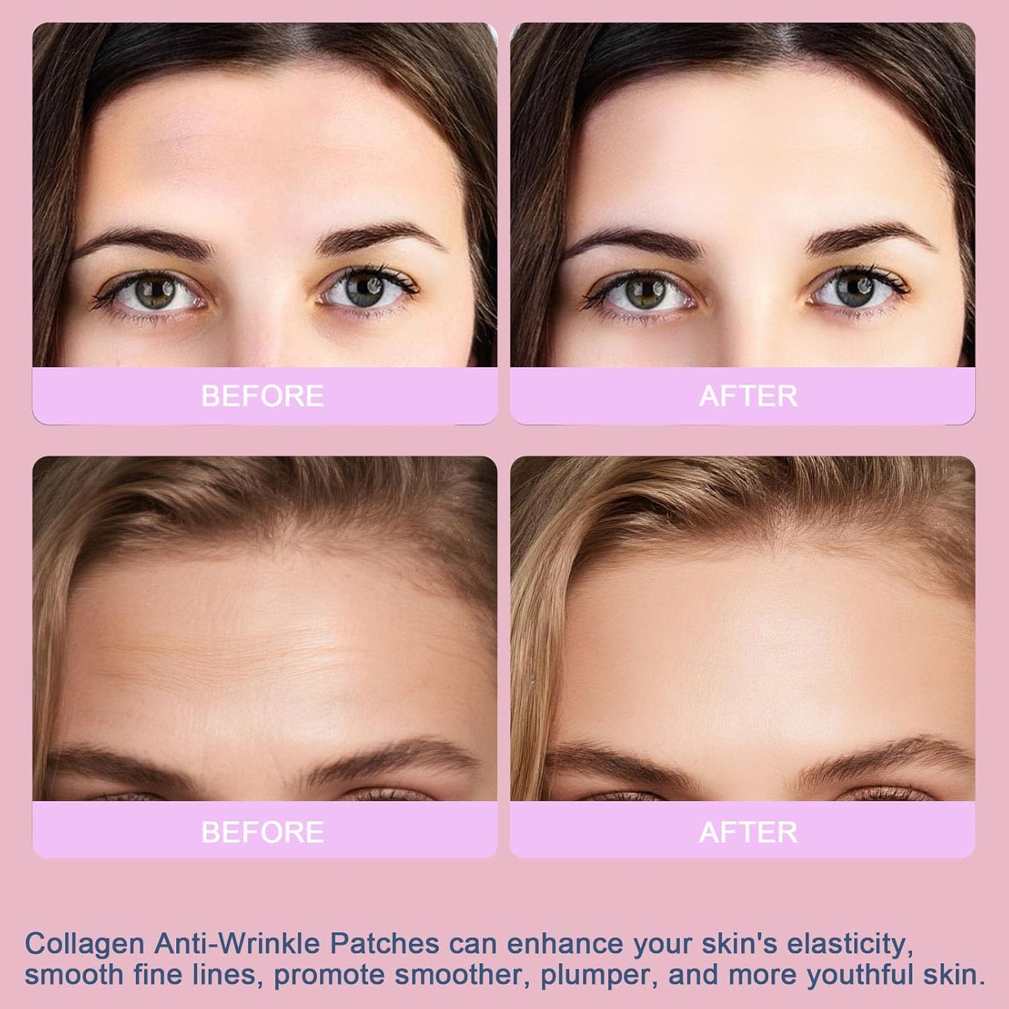 Forehead Wrinkle Patches, Collagen Anti Wrinkle Patches Overnight, Forehead Serum Patch Smooth Fine Lines & Wrinkles, Soft Facial Patches 16 Pcs Christmas Gifts